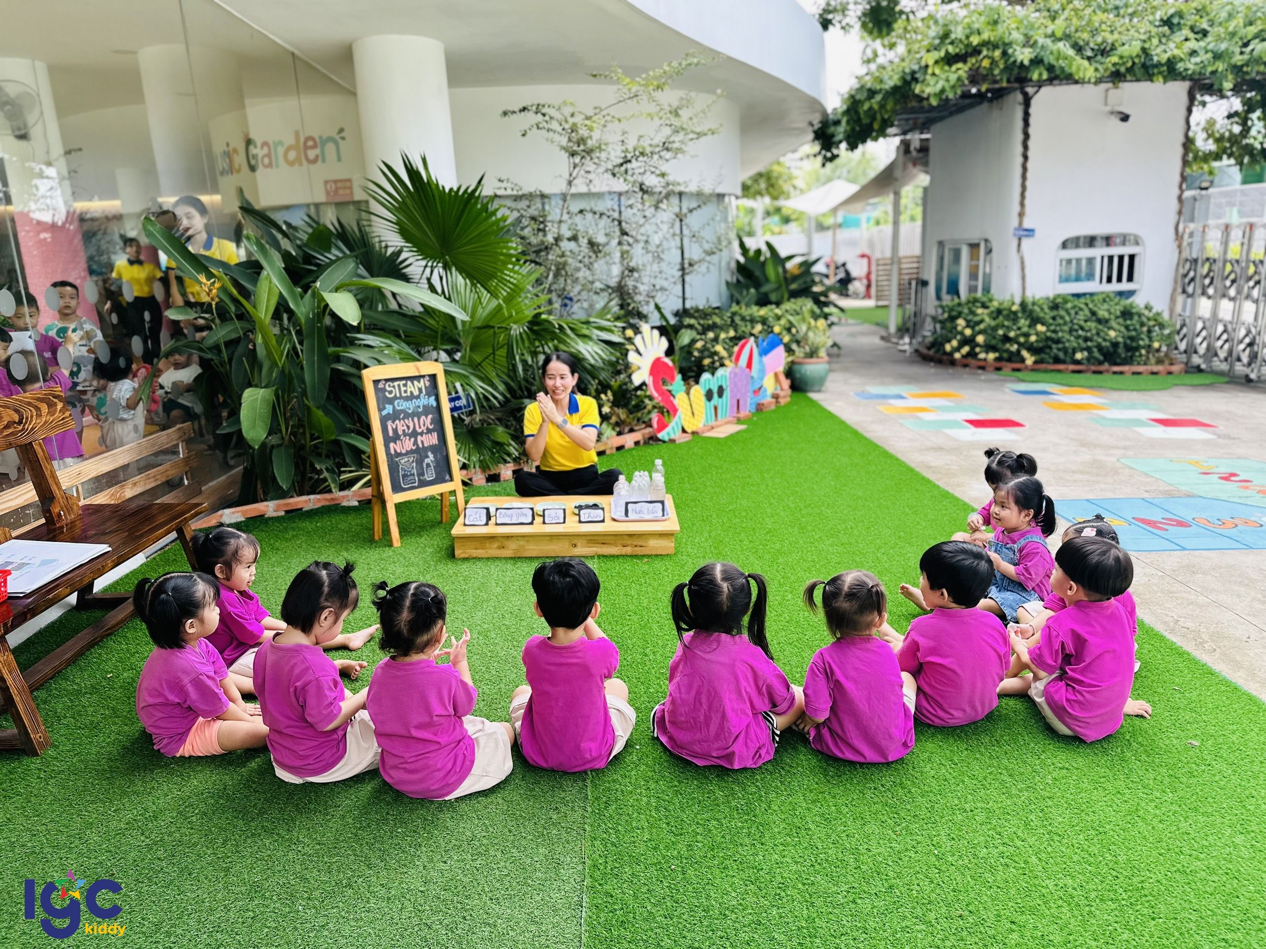 CHẾ TẠO MÁY LỌC NƯỚC MINI CÙNG STEAM CÔNG NGHỆ TẠI IGC KIDDY CƠ SỞ TÂY NINH