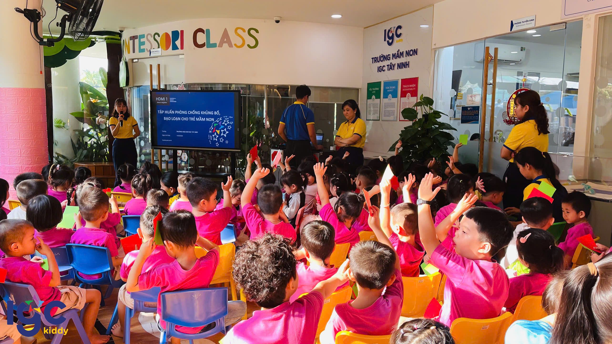 HƯỚNG DẪN KỸ NĂNG PHÒNG CHỐNG KHỦNG BỐ, BẠO LOẠN TẠI IGC KIDDY TÂY NINH