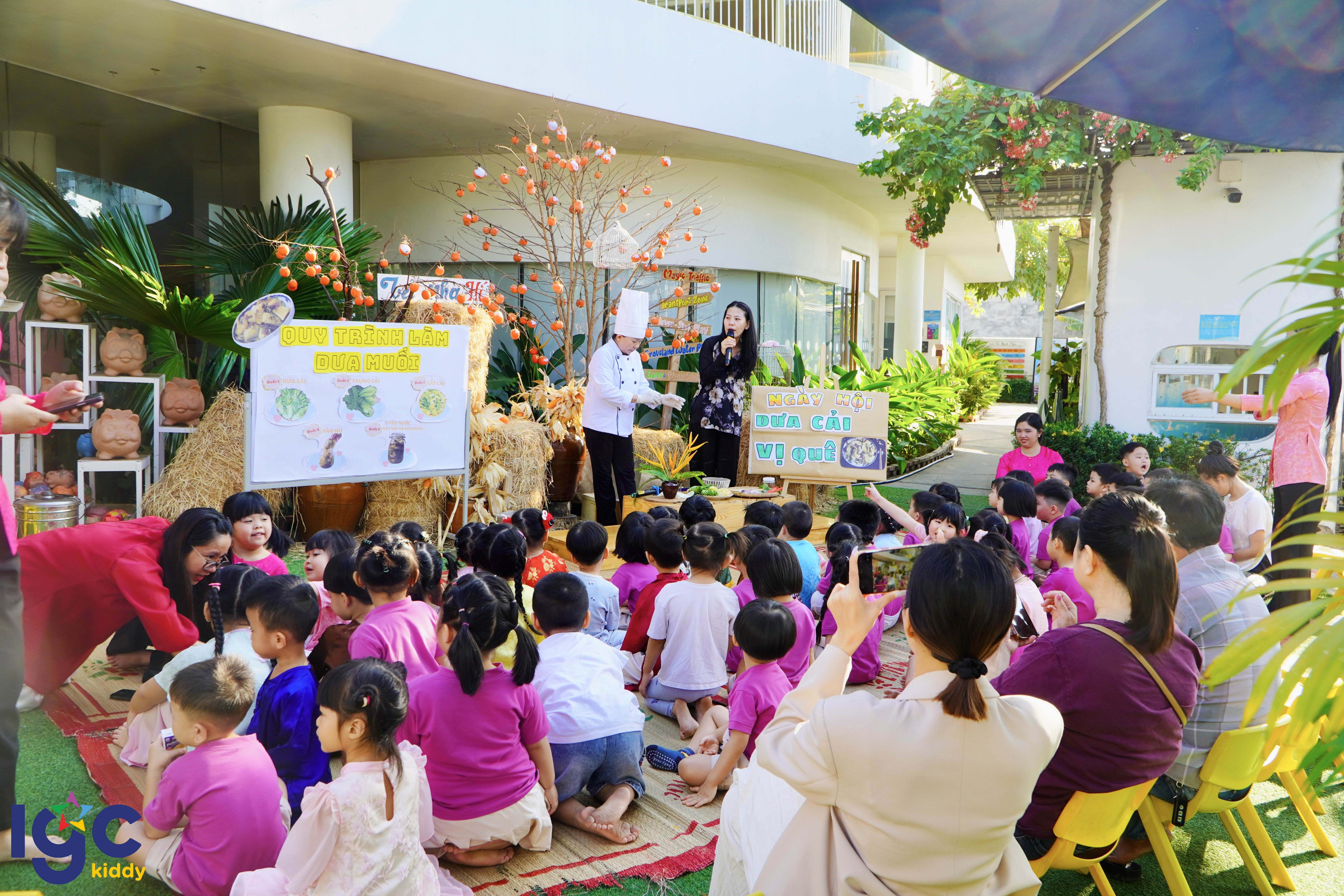 NGÀY HỘI LÀM DƯA CẢI – HƯƠNG VỊ QUÊ HƯƠNG CỦA BÉ IGC KIDDY TÂY NINH