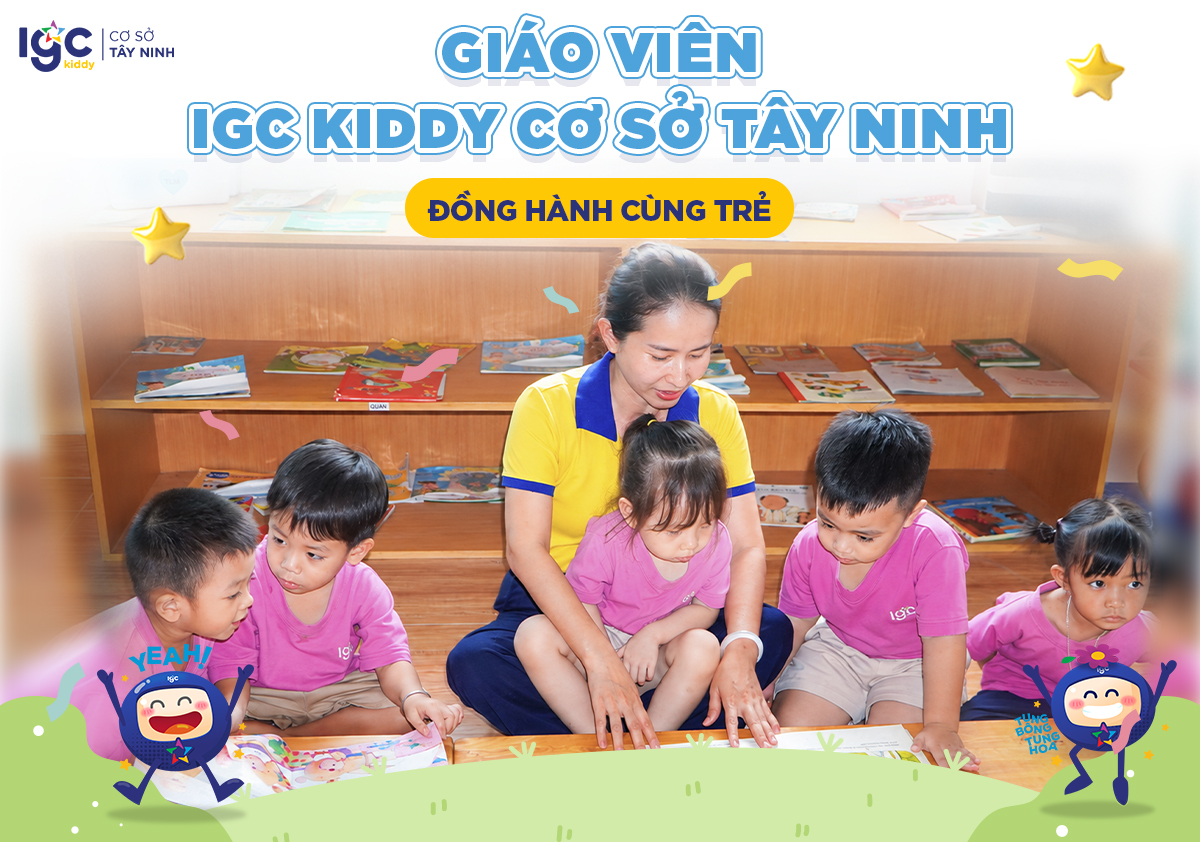 Cách giáo viên IGC Kiddy Cơ sở Tây Ninh hỗ trợ trẻ làm quen môi trường mầm non