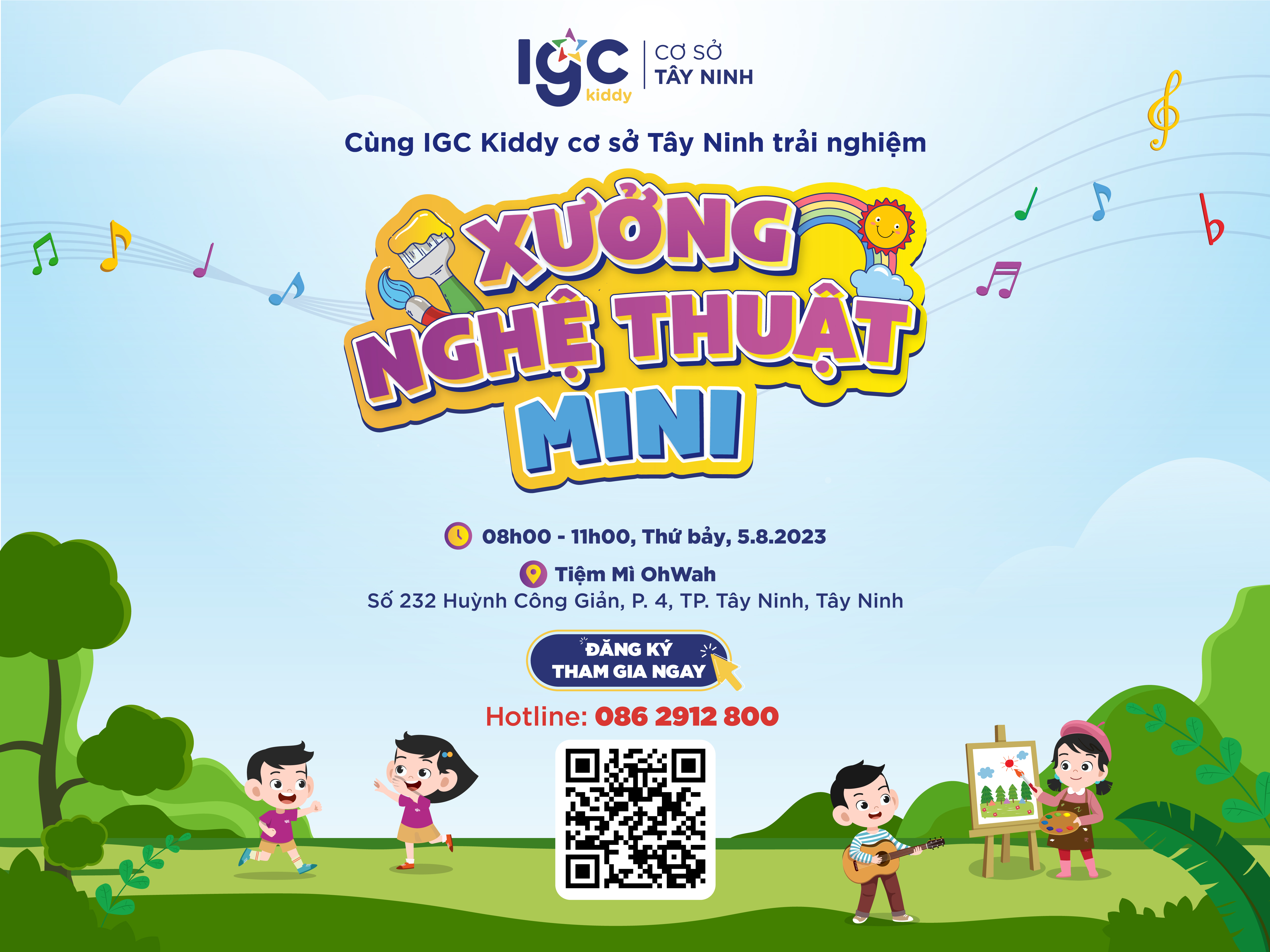 WORKSHOP XƯỞNG NGHỆ THUẬT MINI - KHƠI NGỢI NIỀM ĐAM MÊ NGHỆ THUẬT CỦA BÉ YÊU