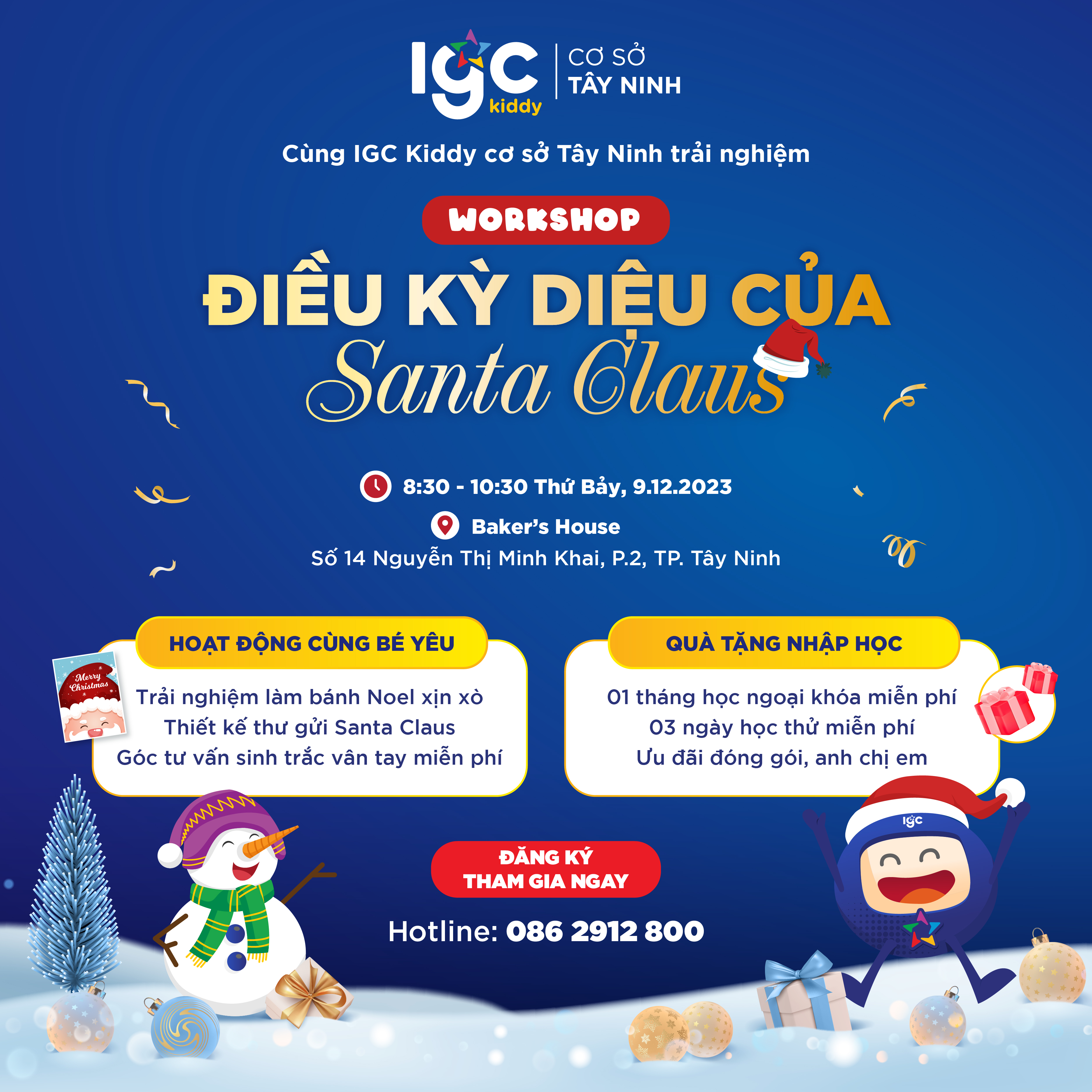 WORKSHOP ĐIỀU KỲ DIỆU CỦA SANTA CLAUS